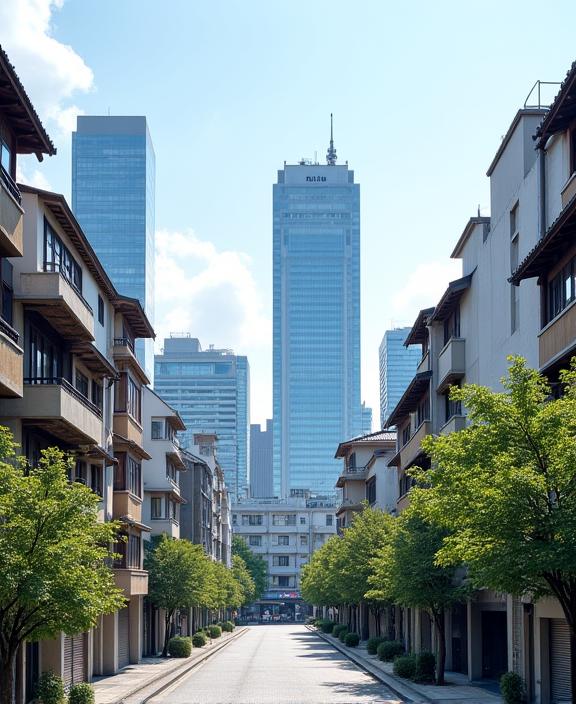 UmamiForgeの日本橋オフィスからの眺め、現代と伝統が融合した風景